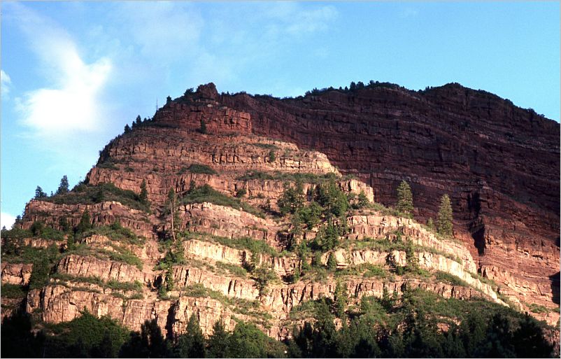 View of scenery from bus back to Durango